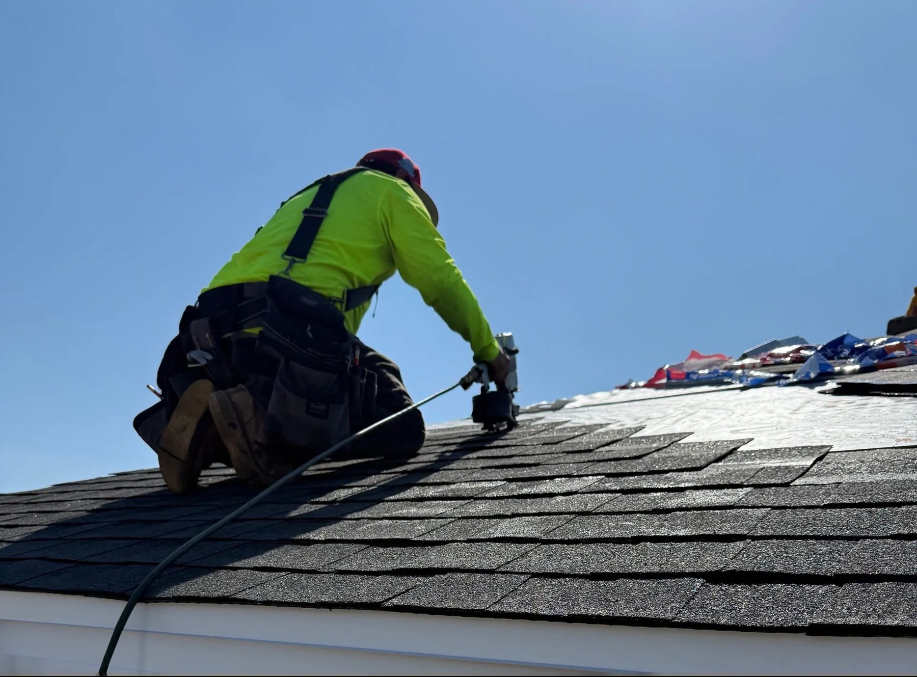 Roof work from the Brew City job photo collection